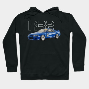 R32 GTR CALSONIC NISSAN GROUP A RACE CAR Hoodie